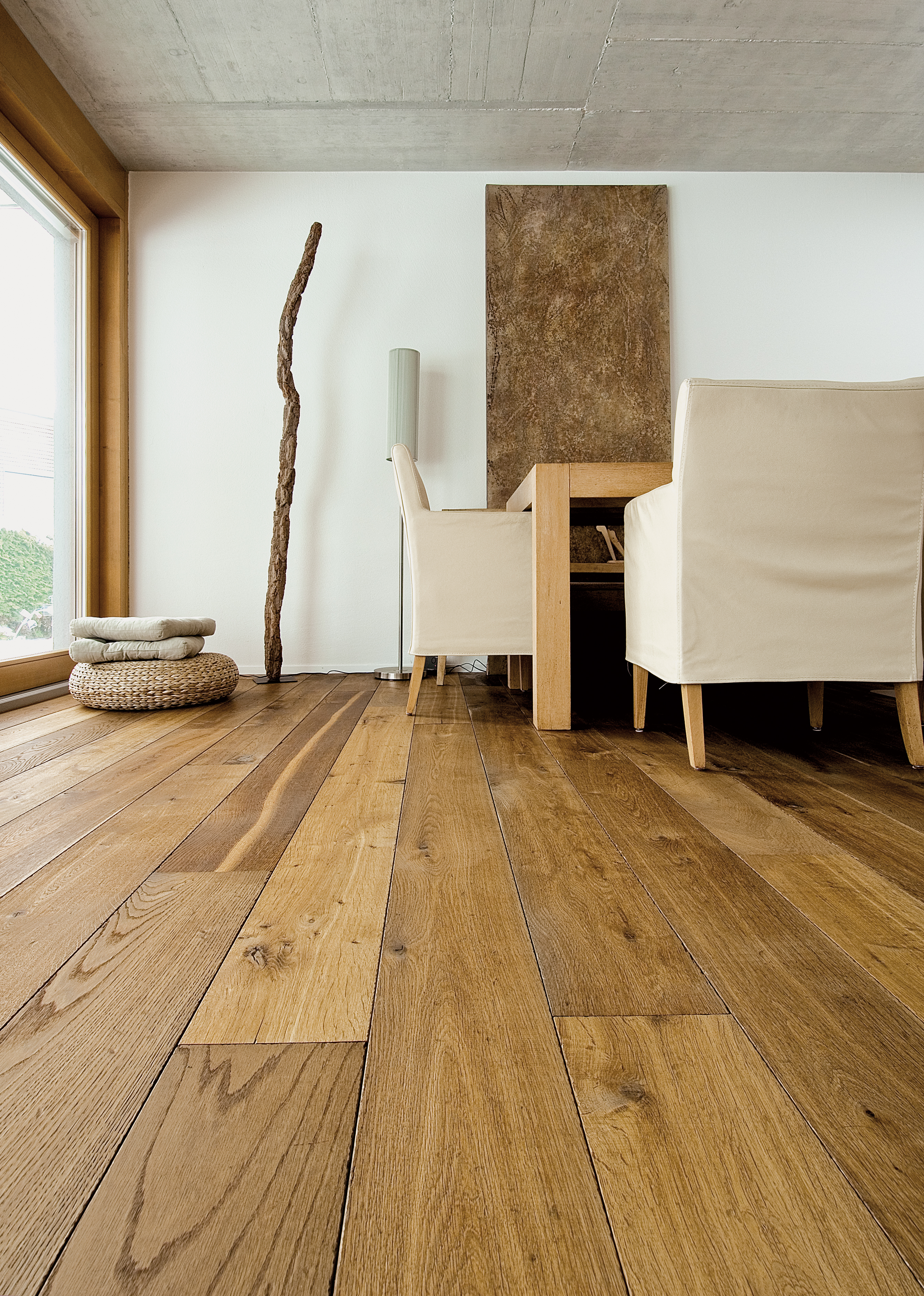 Gulv behandlet med Faxe gulvsæbe natur
