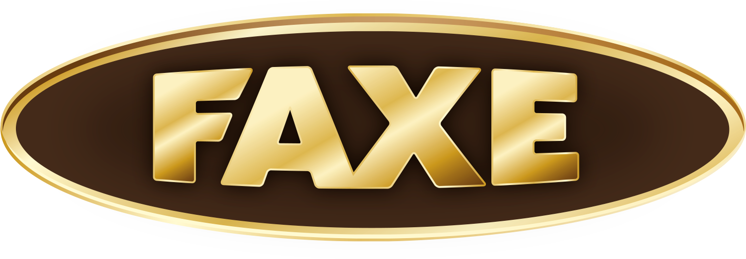 Faxe logo original guld