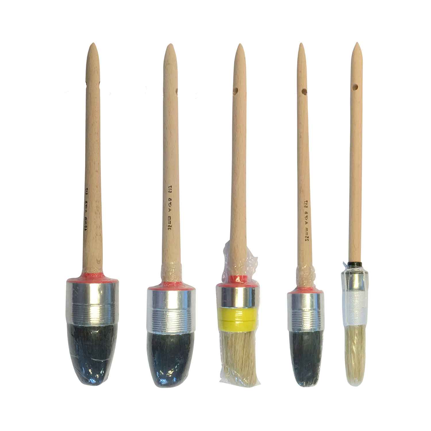 Runde pensler til maling