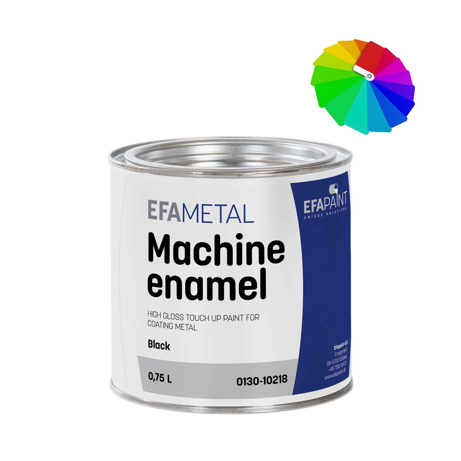 EFAmetal Machine Enamel black 0,75L