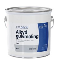 EFAdeck Alkyd Gulvmaling hvid 2,5 liter
