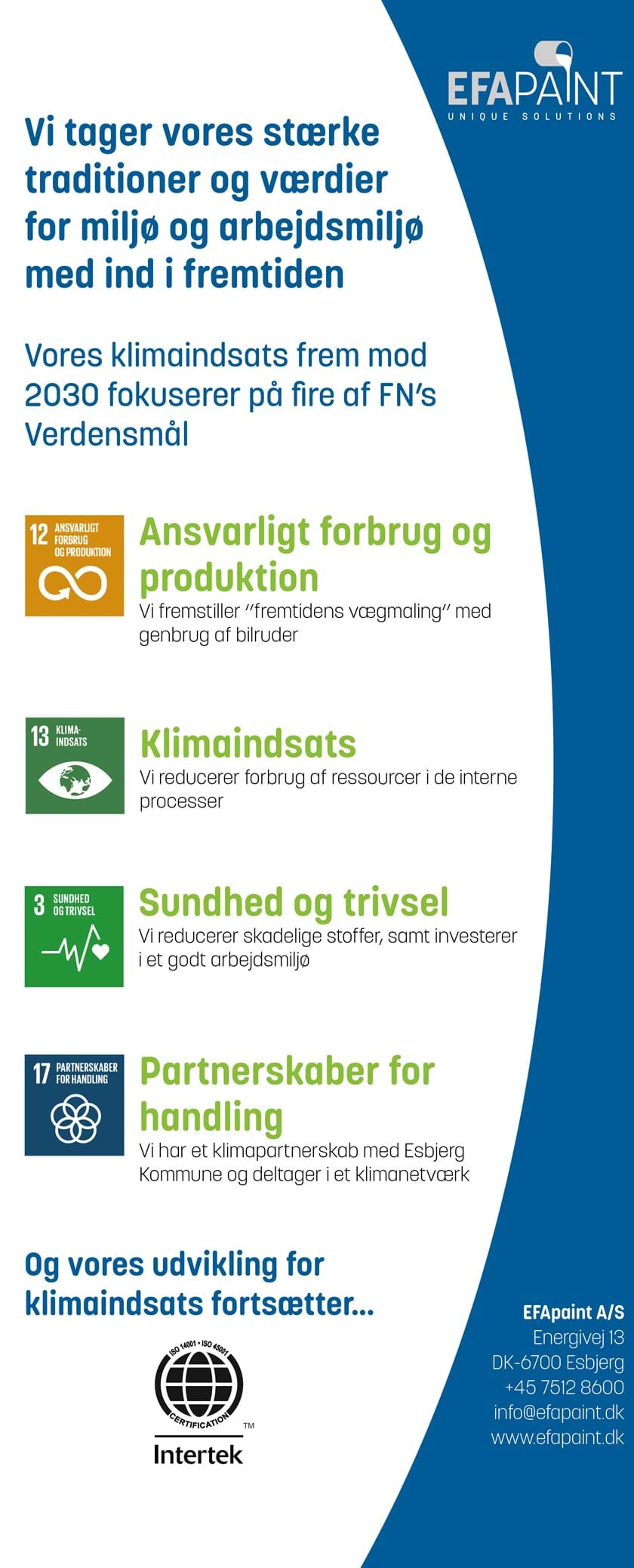 Roll-up EFAcare Vægmaling FN